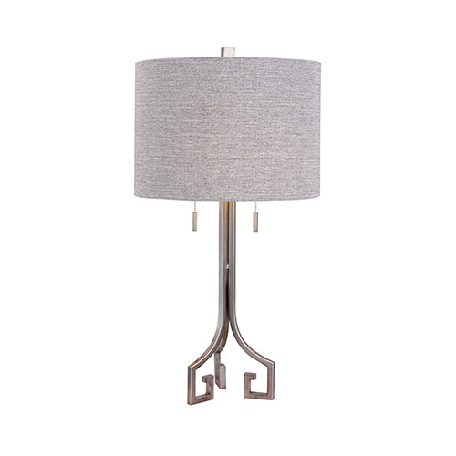 Fangio Lighting Metal Table Lamp - Antique Silver