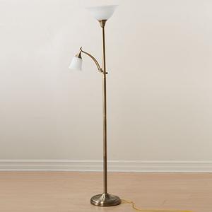 Fangio Lighting Mother/Daughter Floor Lamp - Brass