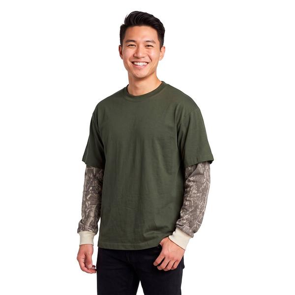Young Mens Company 81(R) Washed Twofer Thermal Sleeves Tee alternate view