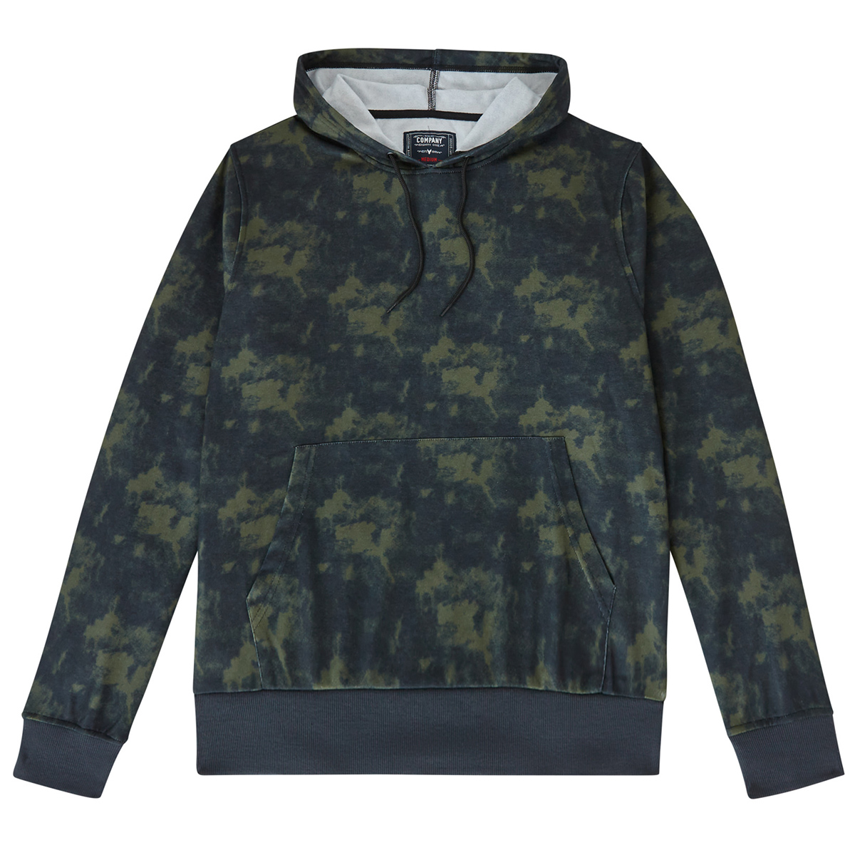 Young Mens Company 81(R) Tie Dye Pullover Hoodie - Dark Olive