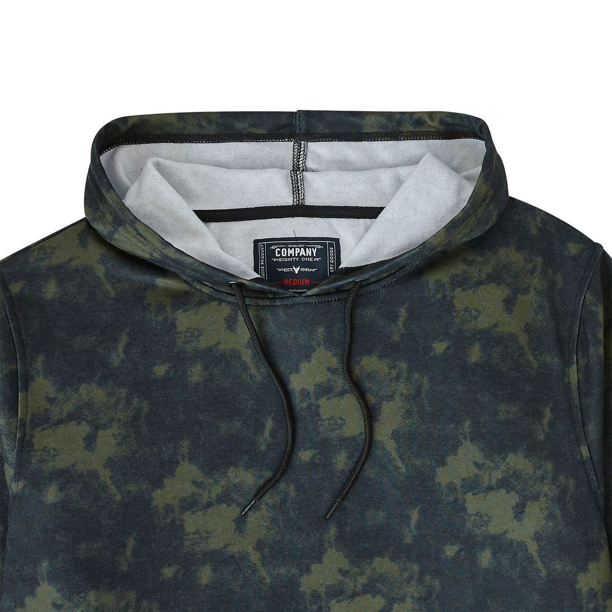 Young Mens Company 81(R) Tie Dye Pullover Hoodie - Dark Olive