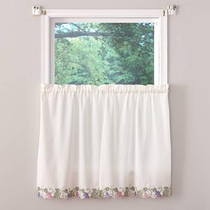 Sonoma Embroidered Tier Curtains alternate view