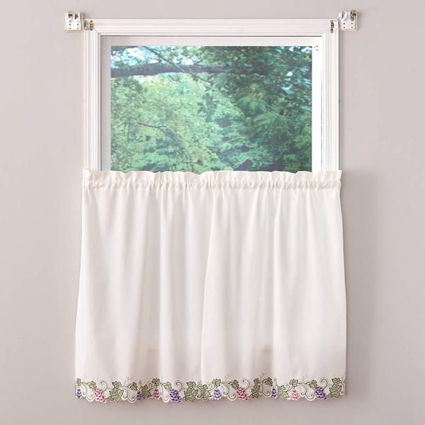 Sonoma Embroidered Tier Curtains alternate view