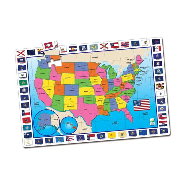 The Learning Journey Jumbo Floor Puzzle USA Map alternate view