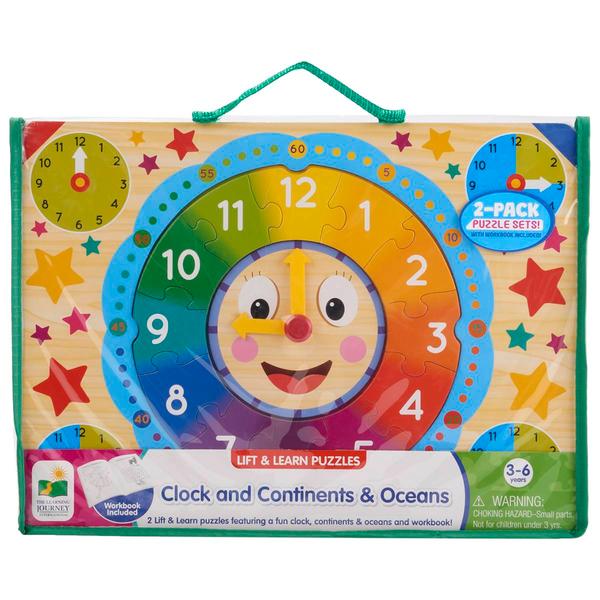 The Learning Journey Clock/Continents & Oceans Puzzles