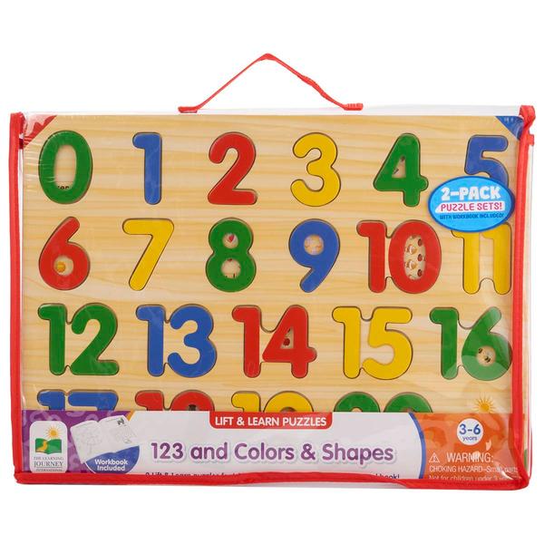 The Learning Journey Lift & Learn 123/Colors & Shapes Puzzles