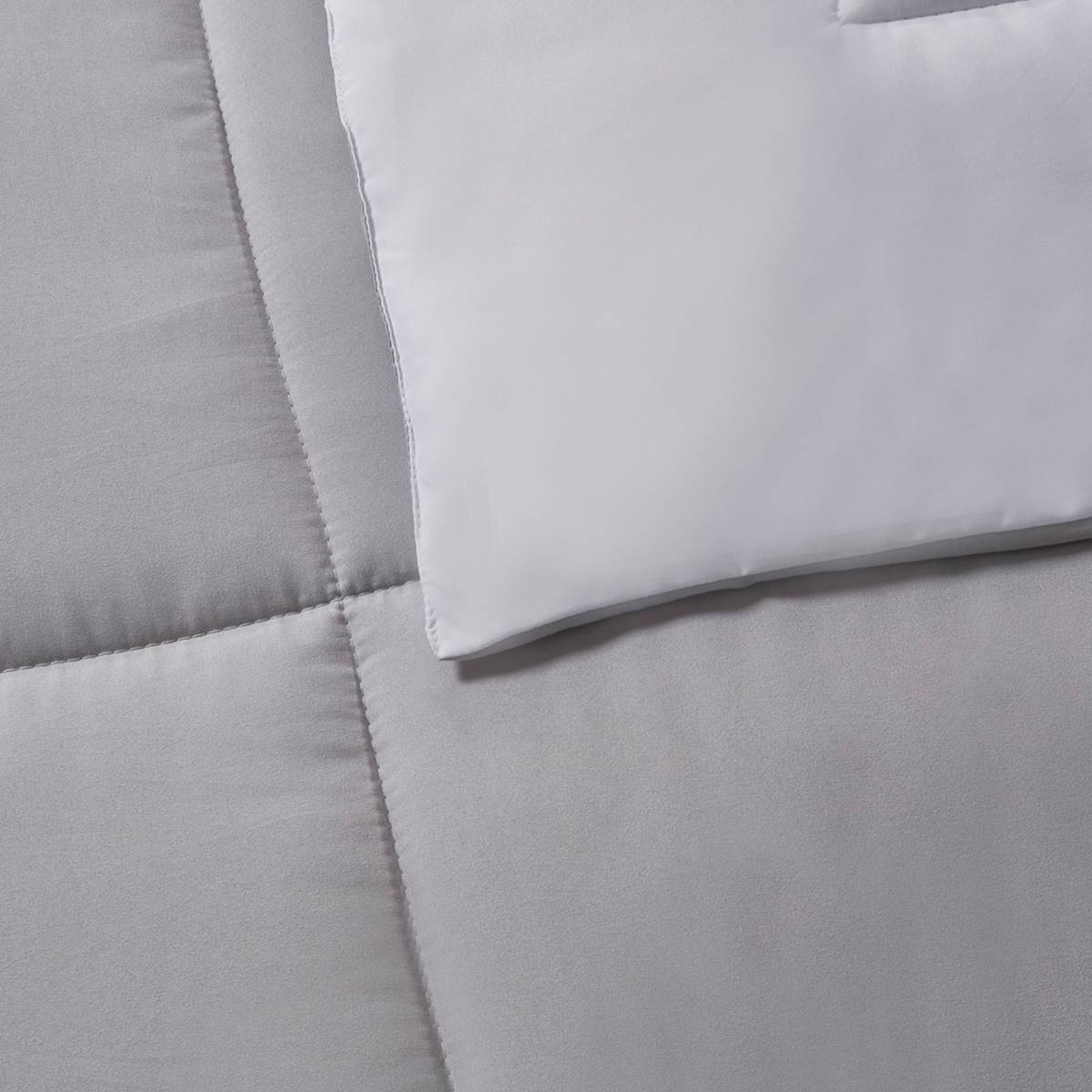 Blue Ridge Home Fashions Solid Reversible Microfiber Comforter