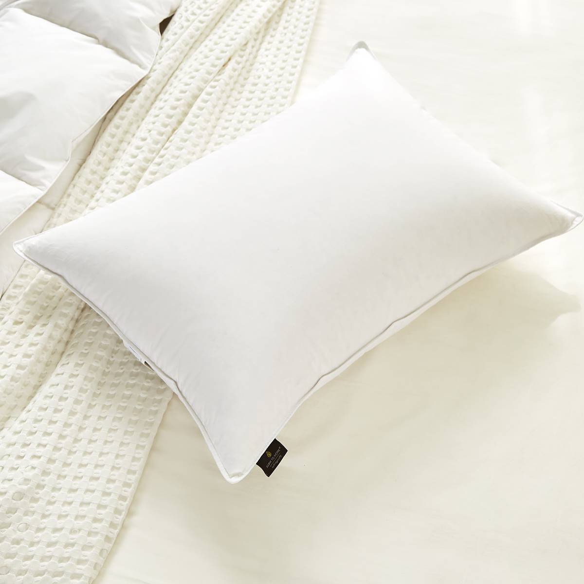 Farm To Home Organic Cotton Premium White Down Bed Pillow