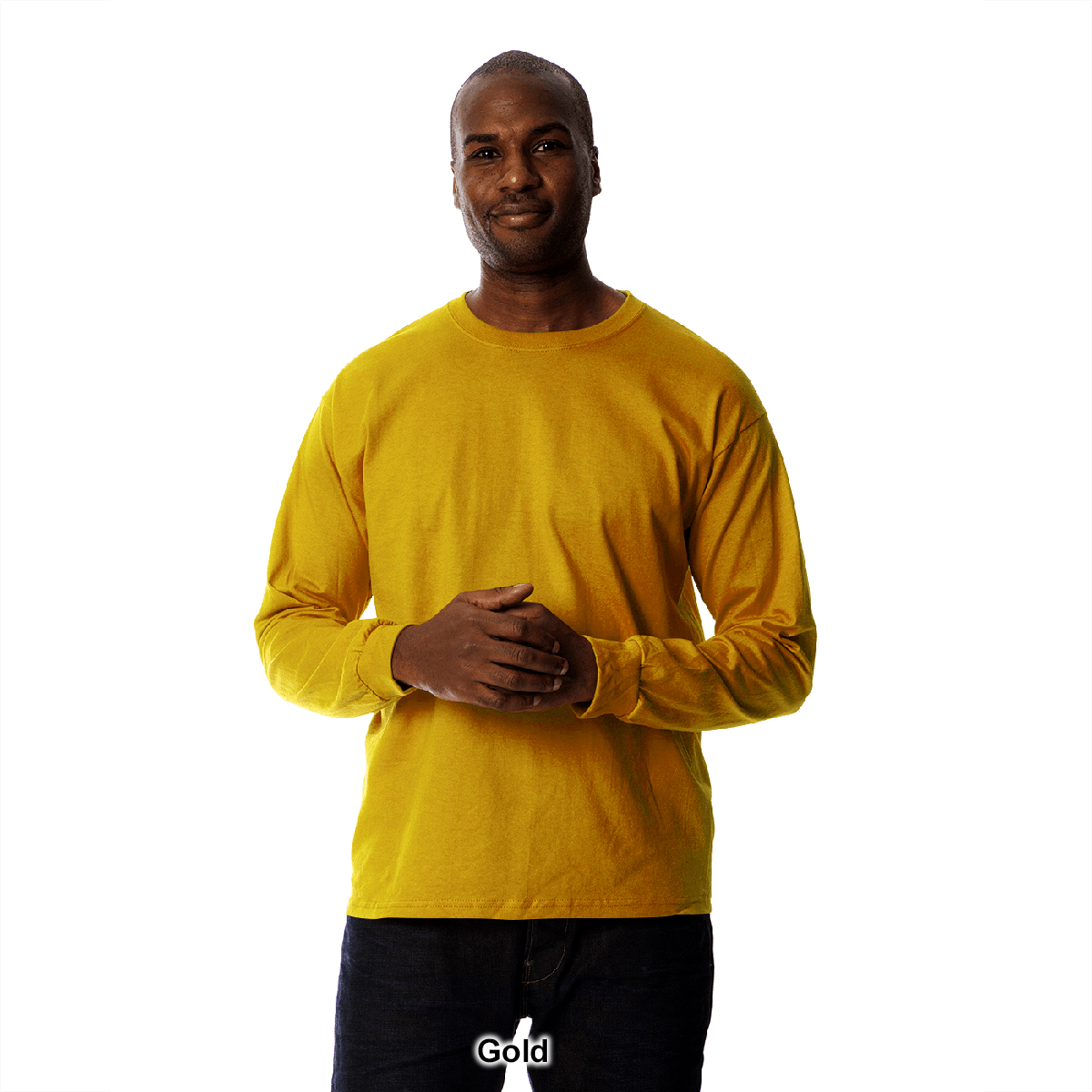 Mens Gildan(R) Classic Long Sleeve Ultra Cotton Crew Neck Tee