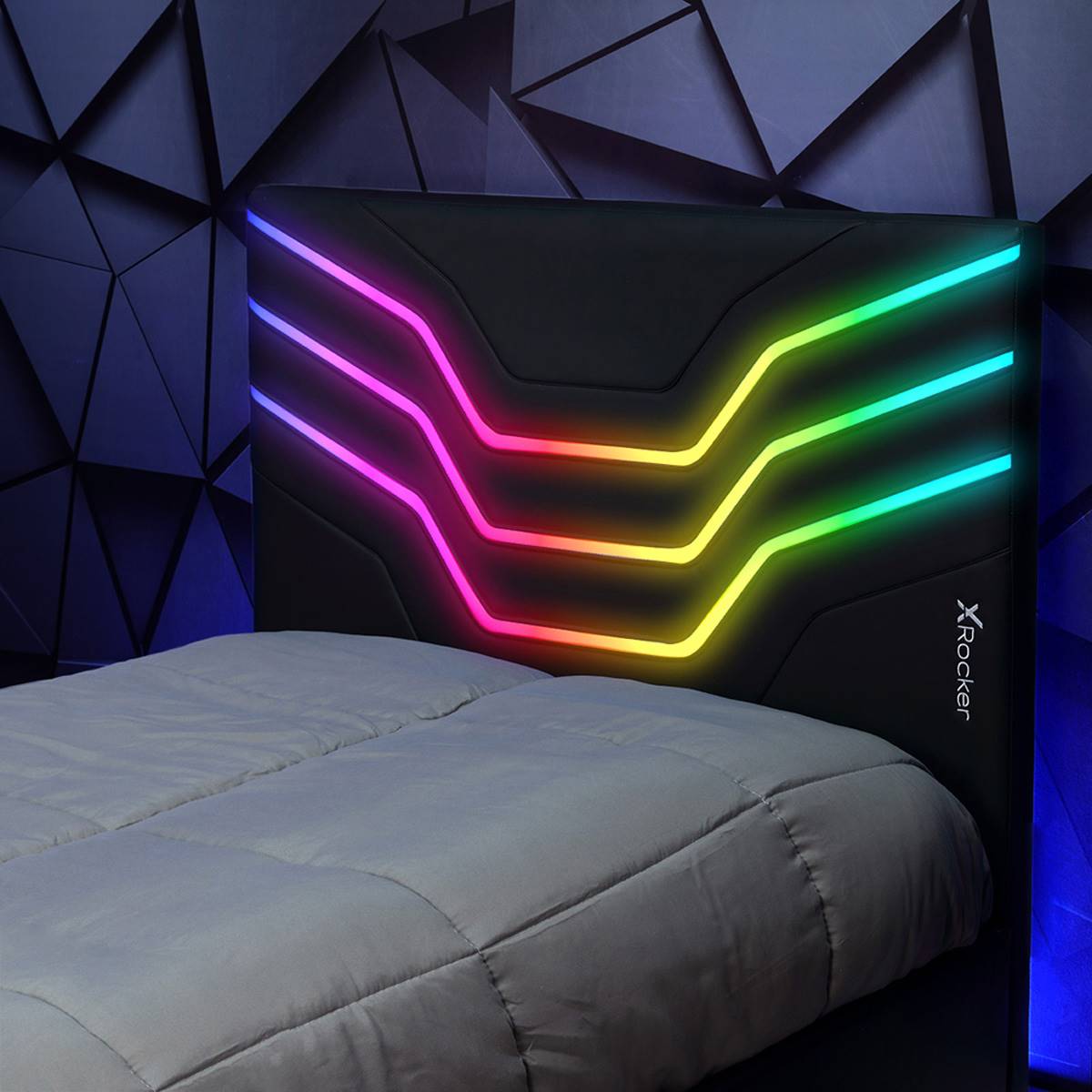 X Rocker Cosmos RGB Gaming Twin Bed Frame W/ LED