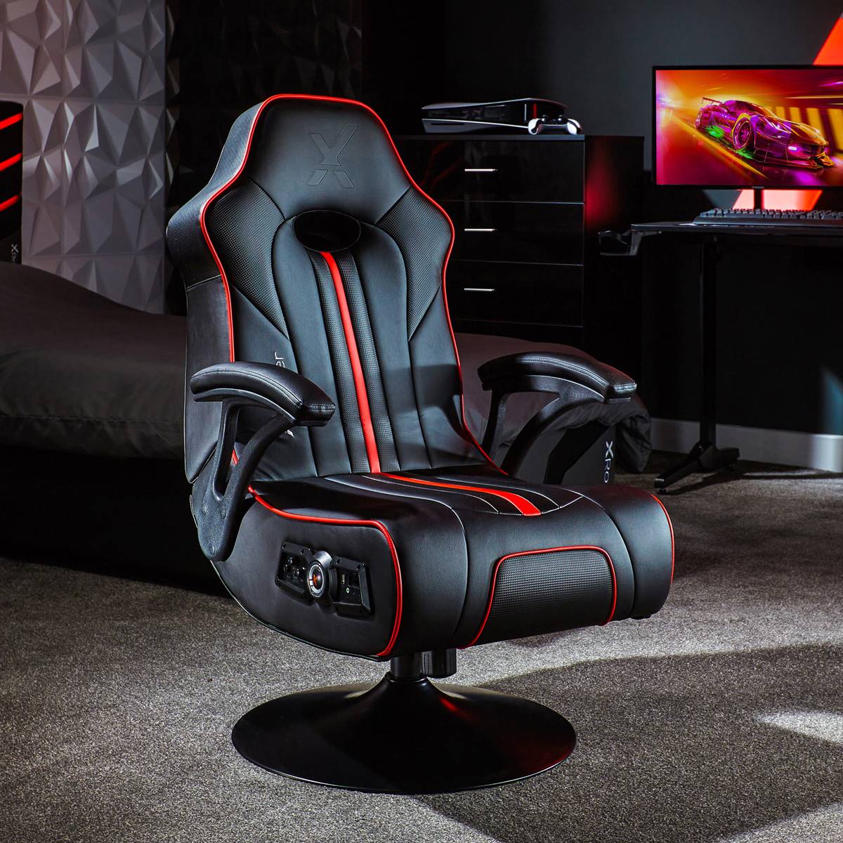X Rocker Torque Bluetooth Audio Pedestal Gaming Chair