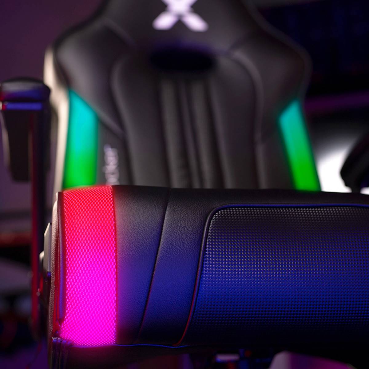 X Rocker Torque RGB Audio Pedestal Gaming Chair W/ Subwoofer