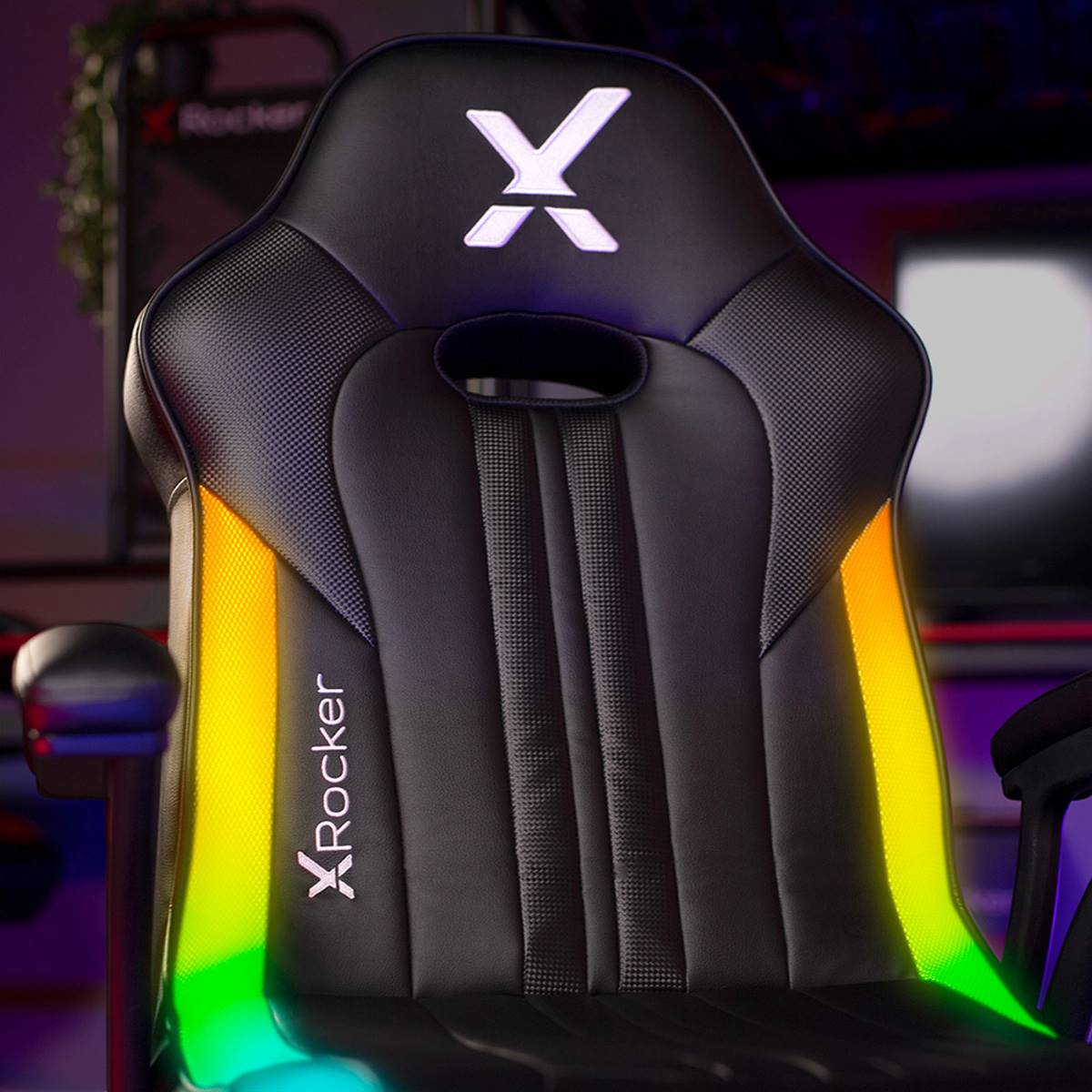 X Rocker Torque RGB Audio Pedestal Gaming Chair W/ Subwoofer