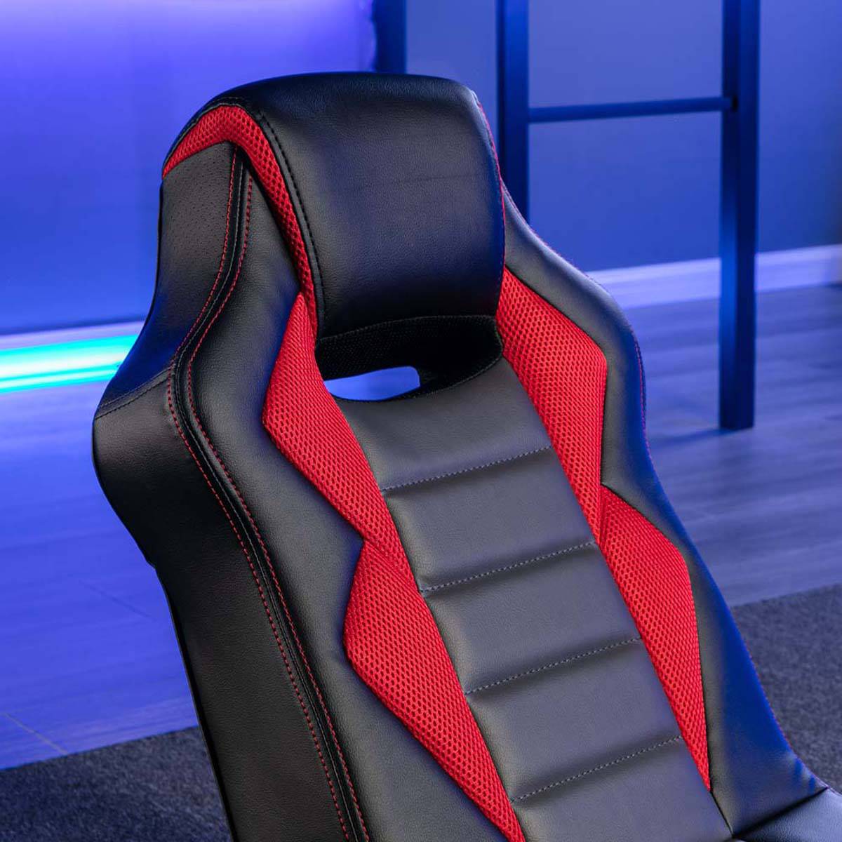 X Rocker Flash 2.0 Wired Red Floor Rocker Gaming Chair