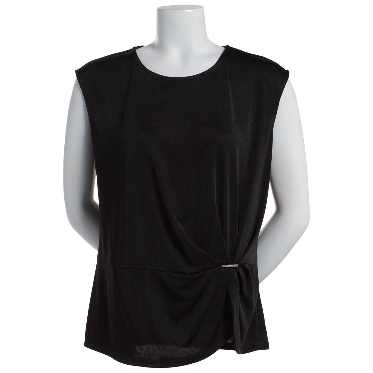 Womens Calvin Klein Cap Sleeve Bar Detail Blouse