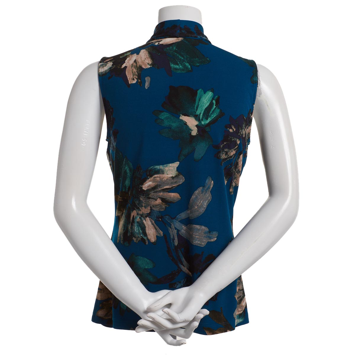 Womens Calvin Klein Sleeveless Floral V-Neck Blouse