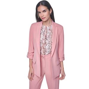 Womens Calvin Klein Tab Sleeve Notch Lapel Blazer