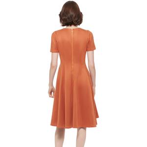 Womens Calvin Klein Short Sleeve Suede Fit & Flare Dress alternate view