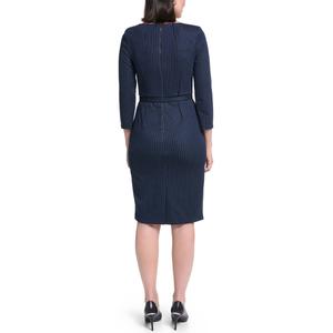 Womens Calvin Klein 3/4 Sleeve Pinstripe Sheath Dress alternate view