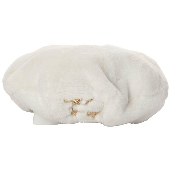 Womens Karl Lagerfeld Faux Fur Beret Hat alternate view