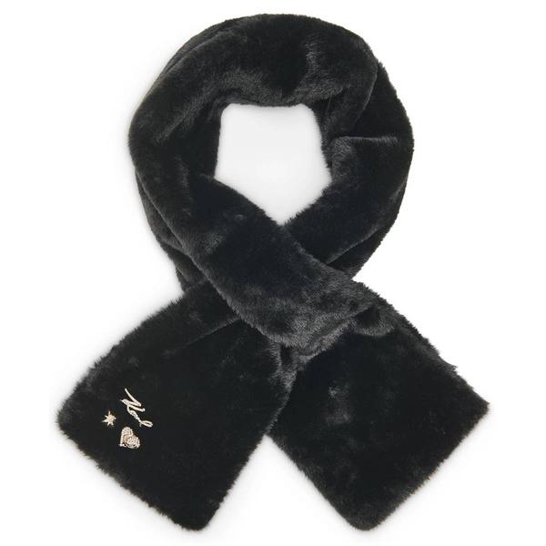 Womens Karl Lagerfeld Faux Fur Pull-Thru Scarf