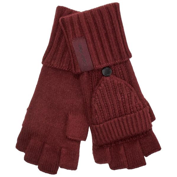 Womens Calvin Klein Seedstitch Flip-Top Gloves alternate view