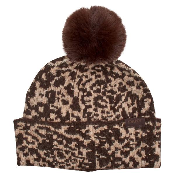 Womens DKNY City Animal with Pom Hat