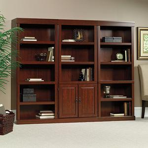 Sauder Heritage Hill Library with Doors - Classic Cherry