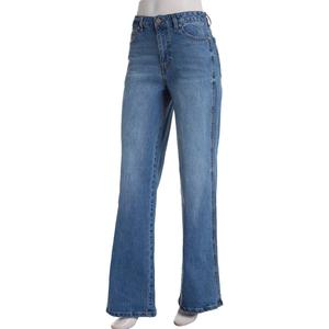 Juniors Celebrity Pink Mid Rise Curvy Wide Leg Baggy Jeans