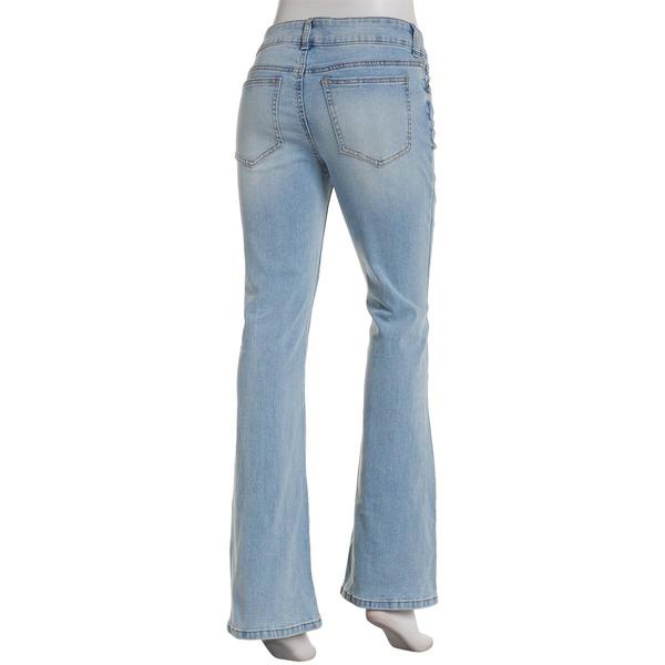 Juniors Celebrity Pink Low Rise Extend Tab Bootcut Jeans alternate view