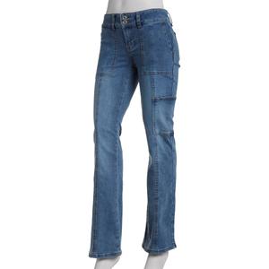 Juniors Celebrity Pink Low Rise Two Button Bootcut Jeans