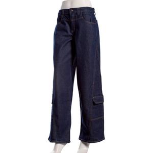 Juniors Celebrity Pink Baggy Cargo Jeans With Seam Detail alternate view