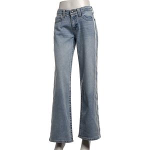 Juniors Celebrity Pink Y2K V Waist Side Stripe Wide Leg Jeans