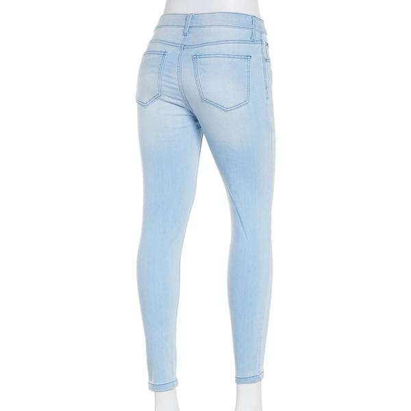 Juniors Celebrity Pink Light Wash Mid Rise Skinny Jeans alternate view