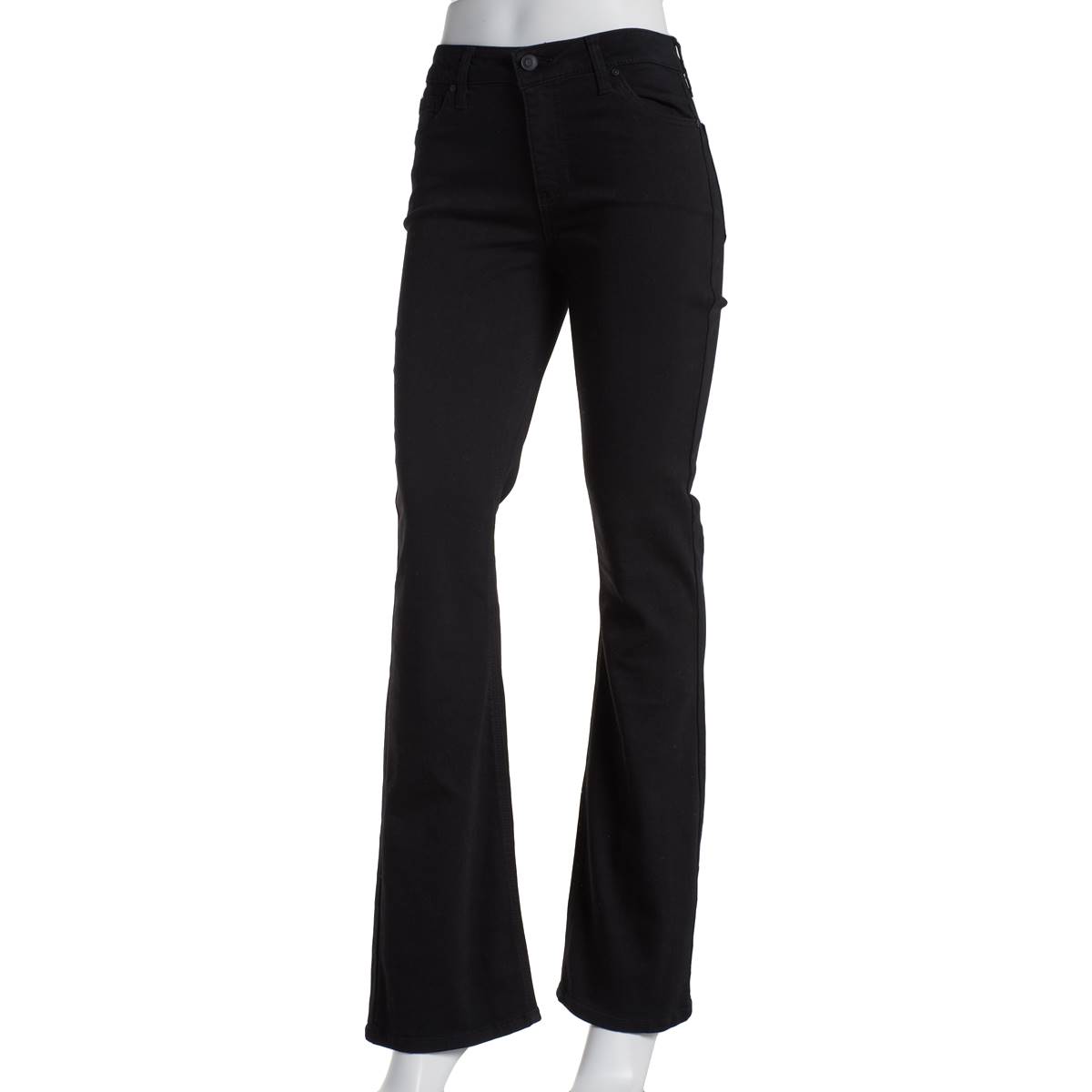 Juniors Celebrity Pink Mid Rise 5 Pocket Basic Bootcut Pants