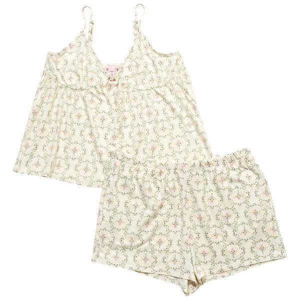 Womens Nanette Lepore Floral Geo Camisole Short Pajama Set