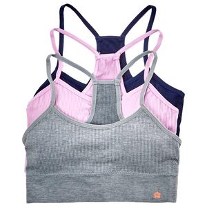 Girls Limited Too(tm) 3pk. Seamless Marled/Solid Racerback Bras
