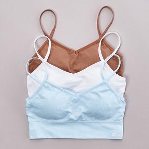 Girls Limited Too(tm) 3pk. Seamless Floral/Solid Bralettes alternate view