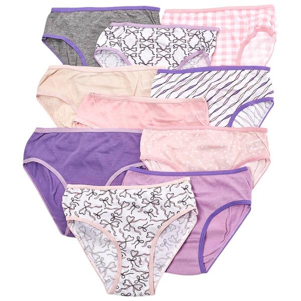 Girls (7-12) Sweet Princess 10pk. Mixed Bows Panties alternate view