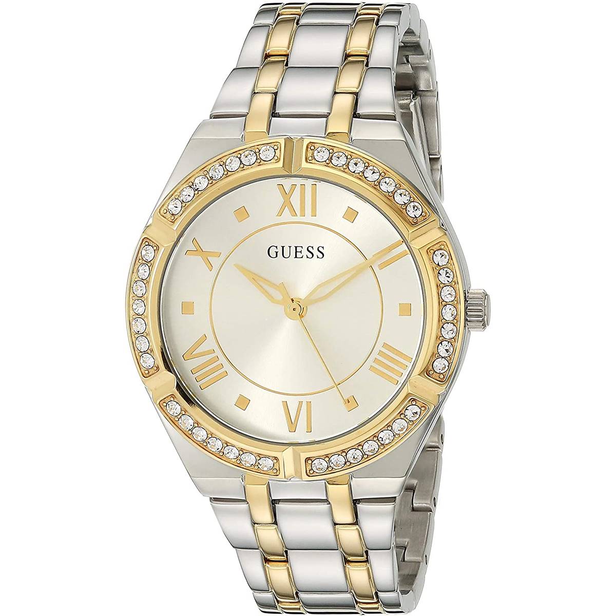 Womens GUESS Gold-Tone Stainless Steel Watch - GW0033L4