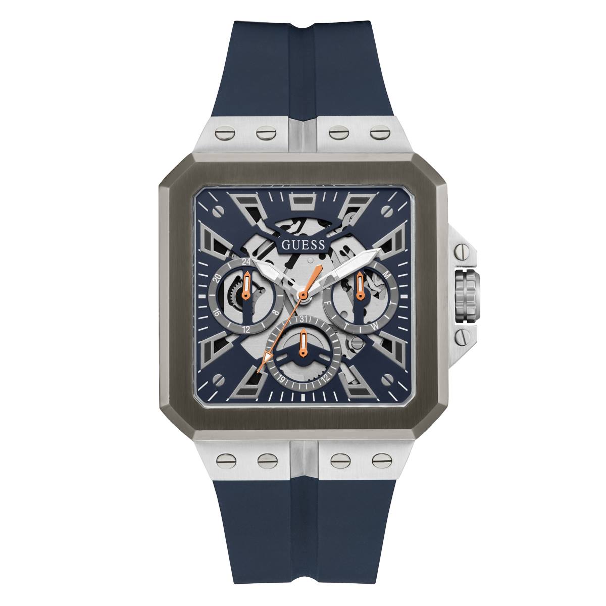 Mens GUESS Watches(R) Navy 2-Tone Multi-function Watch - GW0637G1