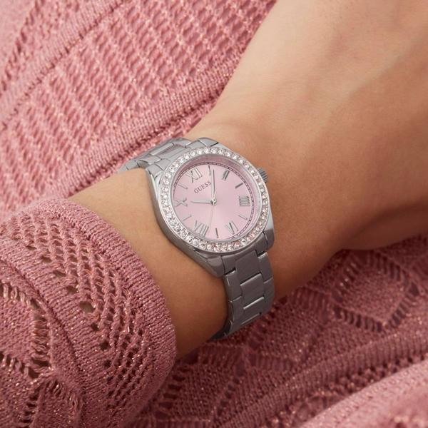 Womens GUESS Silver Tone Analog Watch - GW0841L4 alternate view