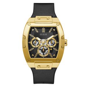 Mens GUESS Gold-Tone Flex Strap Gold-Tone/Black Watch - GW0202G1