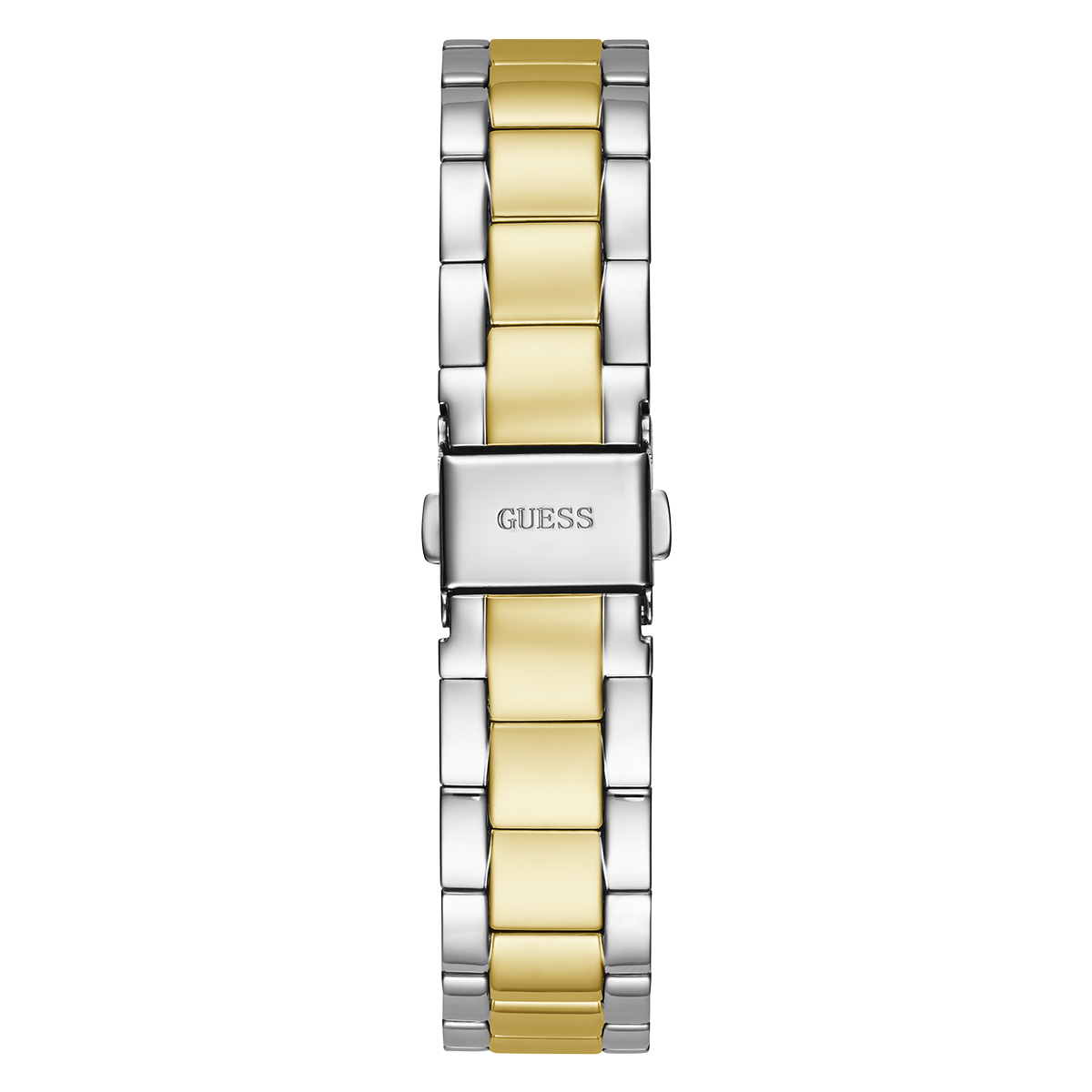 Womens GUESS Two-Tone Coin Edge Bezel Watch - GW0308L5