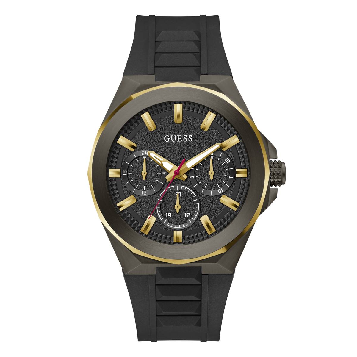 Mens GUESS Two-Tone Multi Function Watch - GW0799G1