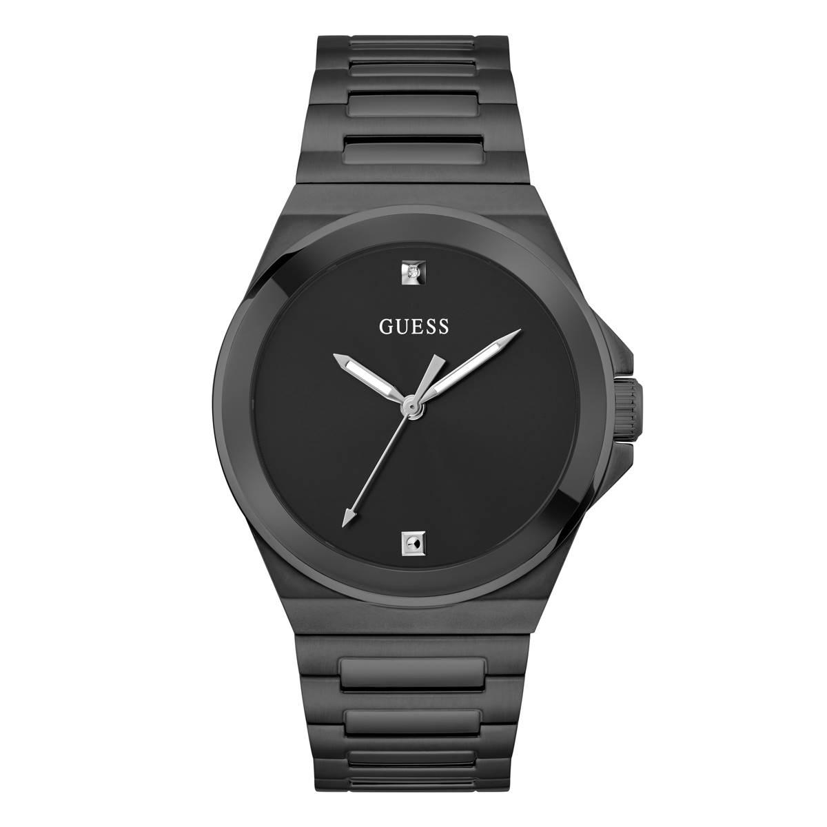 Mens GUESS Black Dial Analog Watch - GW0833G2