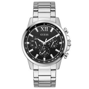 Mens GUESS Silver-Tone Chrono Look Dial Watch - GW0900G1
