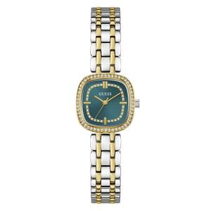 Womens Guess Two-Tone Green Dial Watch - GW1018L6
