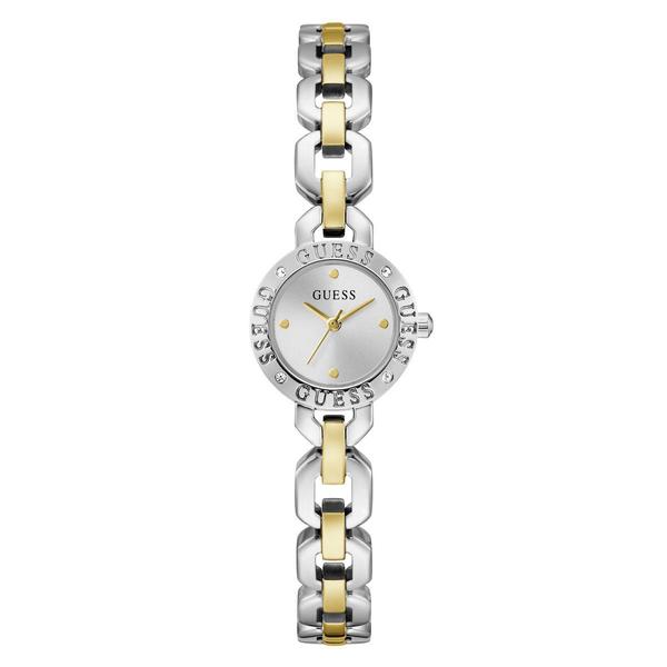 Womens Guess Two-Tone Silver Dial Analog Watch - GW1019L3