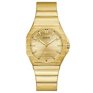 Mens Guess Gold-Tone Sunray Dial Watch - GW1070G2